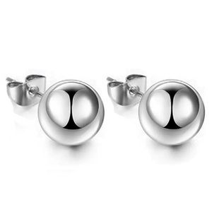 💖 Large Silver Ball Stud Earrings 8mm NEW